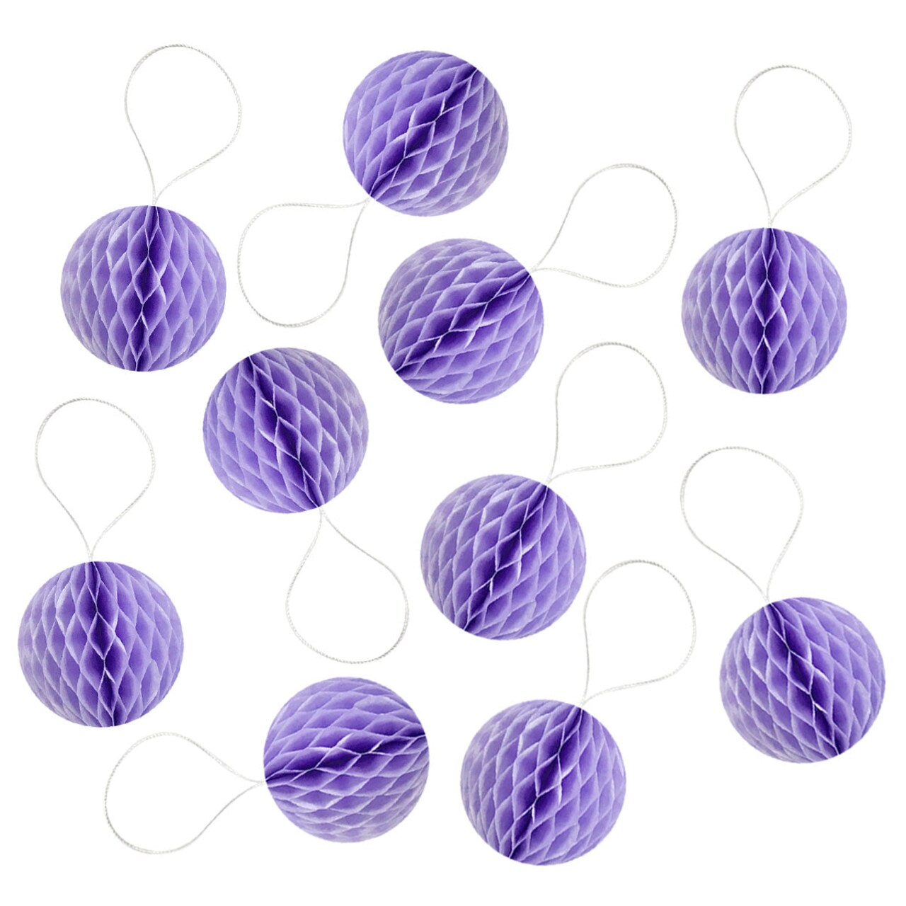 Wrapables Mini Honeycomb Ball Party Decorations for Weddings, Birthday Parties, Baby Showers and Nursery Decor (Set of 10), 2"